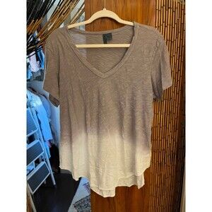 Anthropologie Ombré Beige / White short sleeve